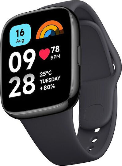 Xiaomi Redmi Watch 3 Active Waterproof with Heart Rate Monitor (Black) view 6