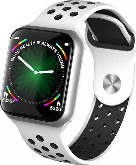 Bakeey F8 Smartwatch with Heart Rate Monitor (White) vista 3