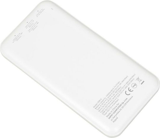 iBox Power Bank 10000mAh with USB-A Port Power Delivery White view 7