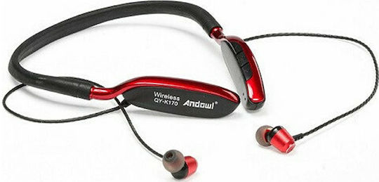 Andowl QY-K170 In-ear Bluetooth Handsfree Earphones Red