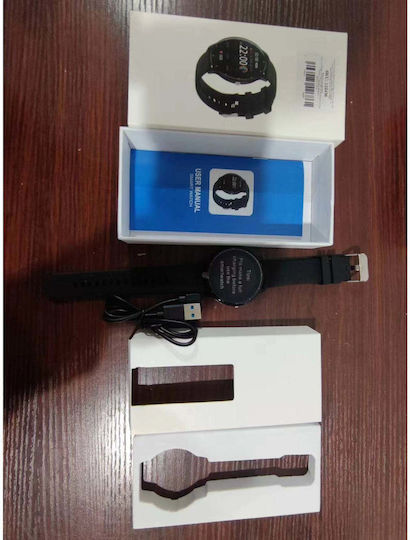 ZL02D Aluminium 45mm Smartwatch with Heart Rate Monitor (Black) view 8