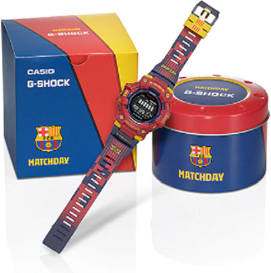 Casio GBD-100BAR-4ER Limited Edition FC Barcelona 49mm Smartwatch (Red) vue 4