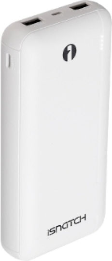 iSnatch G20 Power Bank 20000mAh with 2 USB-A Ports Blue