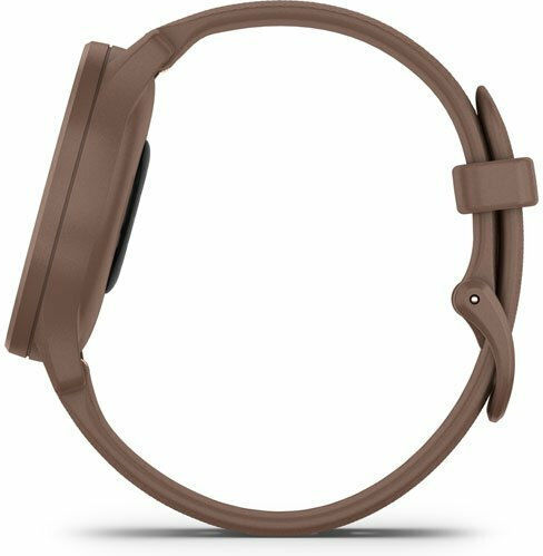 Garmin Vivomove Sport 40mm Waterproof Smartwatch with Heart Rate Monitor (Cocoa Case and Silicone Band with Peach Gold Accents) view 6