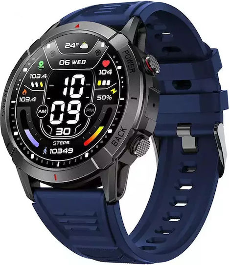 Nubi NX10 Smartwatch with Heart Rate Monitor (Blue)