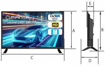 Manta Television 24" HD Ready LED LHN124E + (2024) view 7