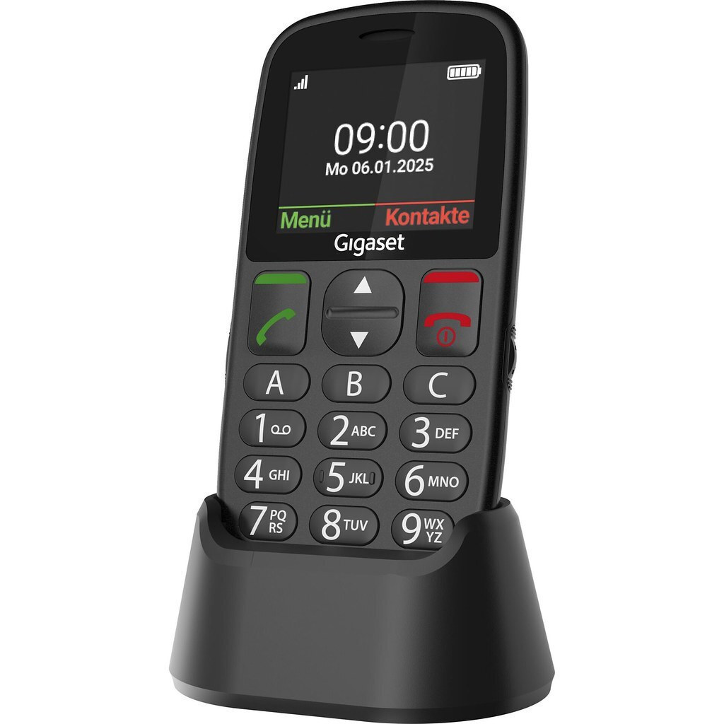 Gigaset GL395 Dual SIM Mobile with Large Buttons Black view 2