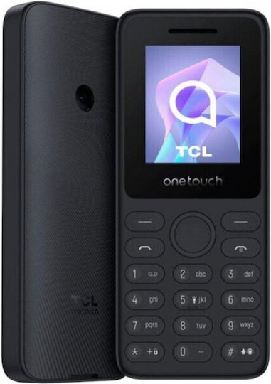 TCL OneTouch 4041 Dual SIM (125MB/125MB) Mobile with Buttons Dark Night Grey view 1