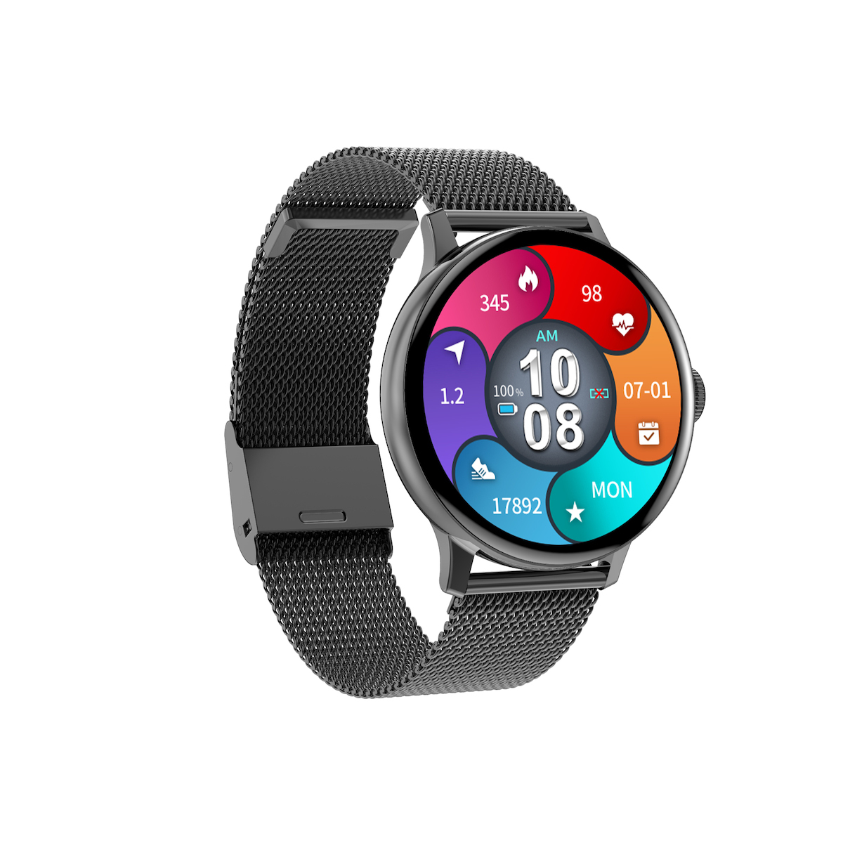 Dare FiT Aluminium Smartwatch with Heart Rate Monitor (Black) view 5