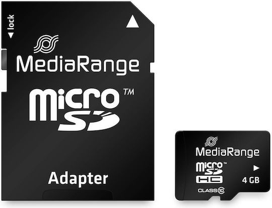 MediaRange microSDHC 4GB Class 10 High Speed 15MB/s with Adapter view 6