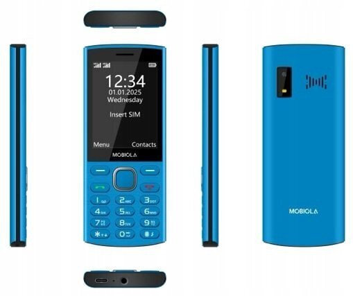 Mobiola MB4280 Dual SIM Mobile with Large Buttons Blue view 2
