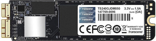 Transcend JetDrive 850 SSD 240GB Blade Type with PCI Express 3.0 Connection view 3