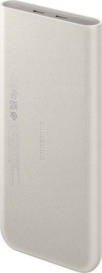 Samsung P3400 Power Bank 10000mAh 25W with 2 USB-C Ports Power Delivery Beige
