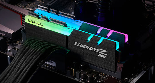 G.Skill Trident Z RGB DDR4 32GB RAM with 2x16GB Modules and Speed 3600 for Desktop F4-3600C18D-32GTZR view 4
