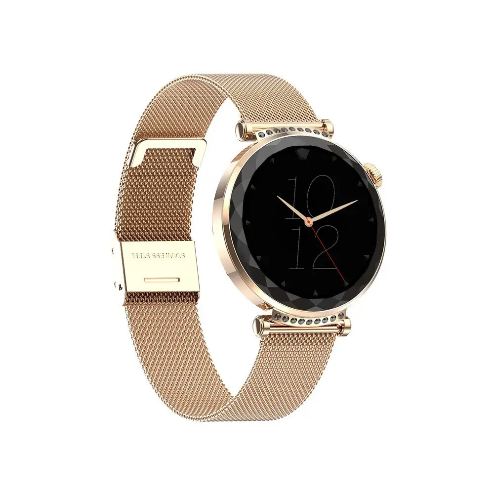 MaxCom FW73 Onyx Gold + Glov Stainless Steel Smartwatch with Heart Rate Monitor (Onyx Gold) view 8