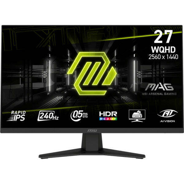 MSI Mag 274QFDE X24 IPS HDR Gaming Monitor 27" QHD 2560x1440 240Hz with Response Time 0.5ms GTG view 3