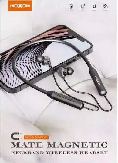 Moxom MX-WL51 In-ear Bluetooth Handsfree Earphones Black view 2