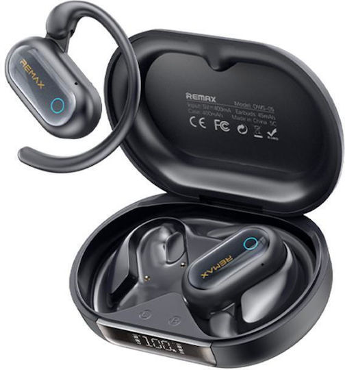 Remax OWS-05 Open Ear Bluetooth Handsfree Headphones with Sweat Resistance and Charging Case Blue view 1