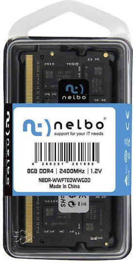 Nelbo DDR4 with Module 1x8GB and Speed 2400 for Laptop DB9LDGBBM