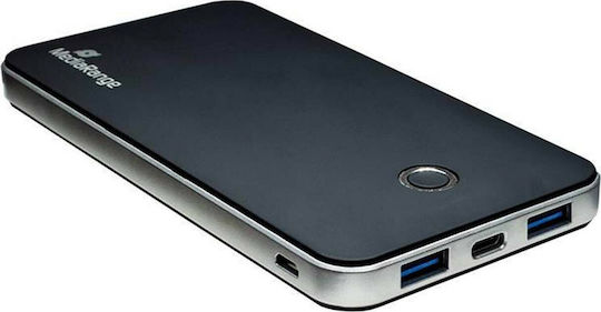MediaRange MR753 Power Bank 10000mAh 18W with 2 USB-A Ports and USB-C Port Power Delivery Black view 4