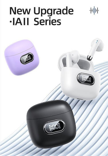 Usams IAII15 Earbud Bluetooth Handsfree Earphones with Sweat Resistance and Charging Case Purple vue 3