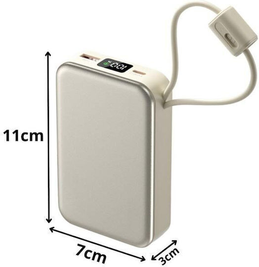 AT0639 Power Bank 20000mAh 22.5W Quick Charge 3.0 Beige view 7