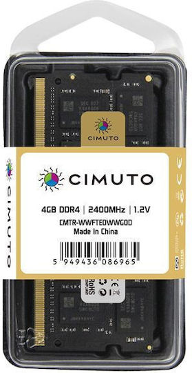 Cimuto DDR4 with Module 1x4GB and Speed 2400 for Laptop D0ZJSVMBM view 1