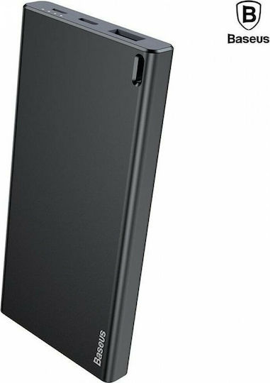 Baseus Power Bank 10000mAh with USB-A Port and 2 USB-C Ports Black