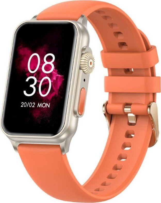 Rubicon Smartwatch Rubicon Rncf06 Orange Silicone Bt Call