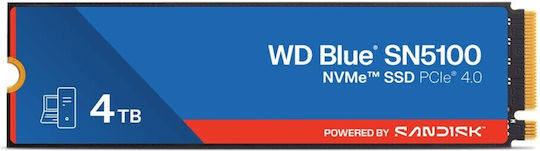Western Digital SN5100 SSD 4TB M.2 Type with PCI Express 4.0 Connection PS5 Compatible WDS400T5B0E-00CPE0 view 2