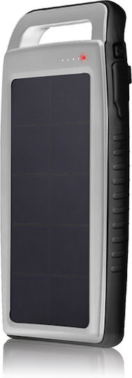 Boompods Neutron Solar Power Bank 10000mAh with 2 USB-A Ports White vista 2