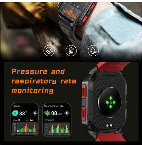 TKY-88 Smartwatch with Heart Rate Monitor (Black) view 3