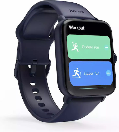 HAMA 6010 Smartwatch with Heart Rate Monitor (Blue) view 7