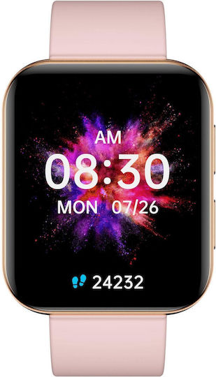 Garett GRC Style Smartwatch with Heart Rate Monitor (Gold Steel) view 6