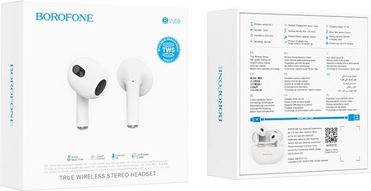 Borofone BW09 Sound Rhyme Earbud Bluetooth Handsfree Earphones with Charging Case Ceramic White vista 3