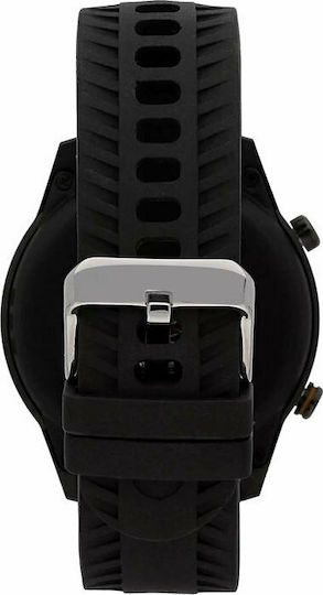 Sector S-02 46mm Smartwatch with Heart Rate Monitor (Black Silicone Strap) view 4