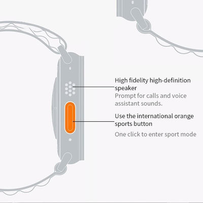 Z68 Ultra 49mm Smartwatch (Orange) view 5