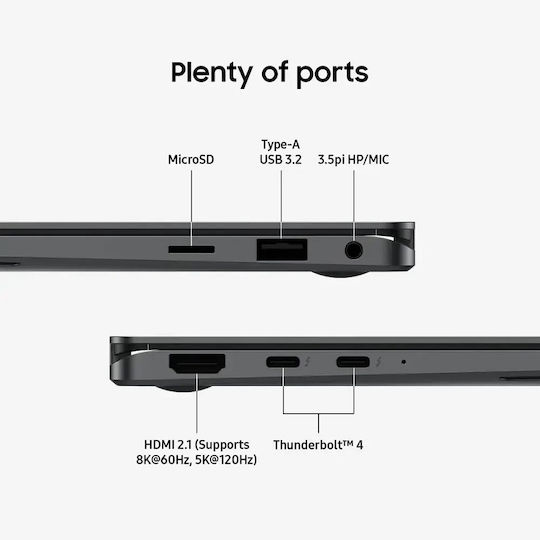Samsung Book5 Pro 360 Copilot+ 16" OLED Touchscreen (Ultra 7-256V/16GB/1TB SSD/W11 Home) Gray (US Keyboard) vista 9