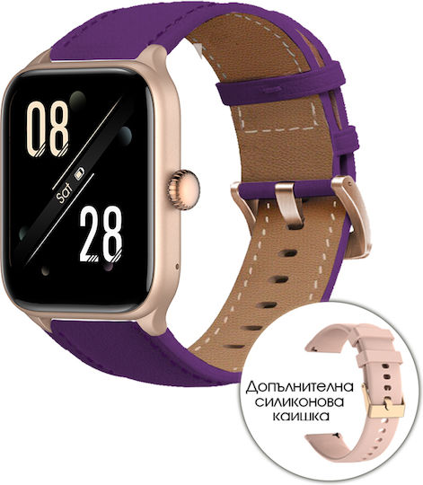 Riversong Motive 6 Pro Smartwatch with Heart Rate Monitor (Rose Gold)
