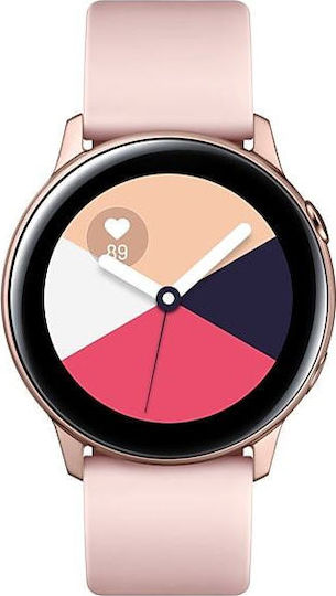 Samsung Galaxy Watch Active Aluminium 40mm Waterproof with Heart Rate Monitor (Pink)