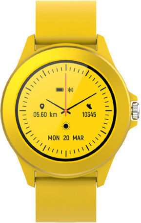 Forever Colorum CW-300 Smartwatch with Heart Rate Monitor (Yellow)