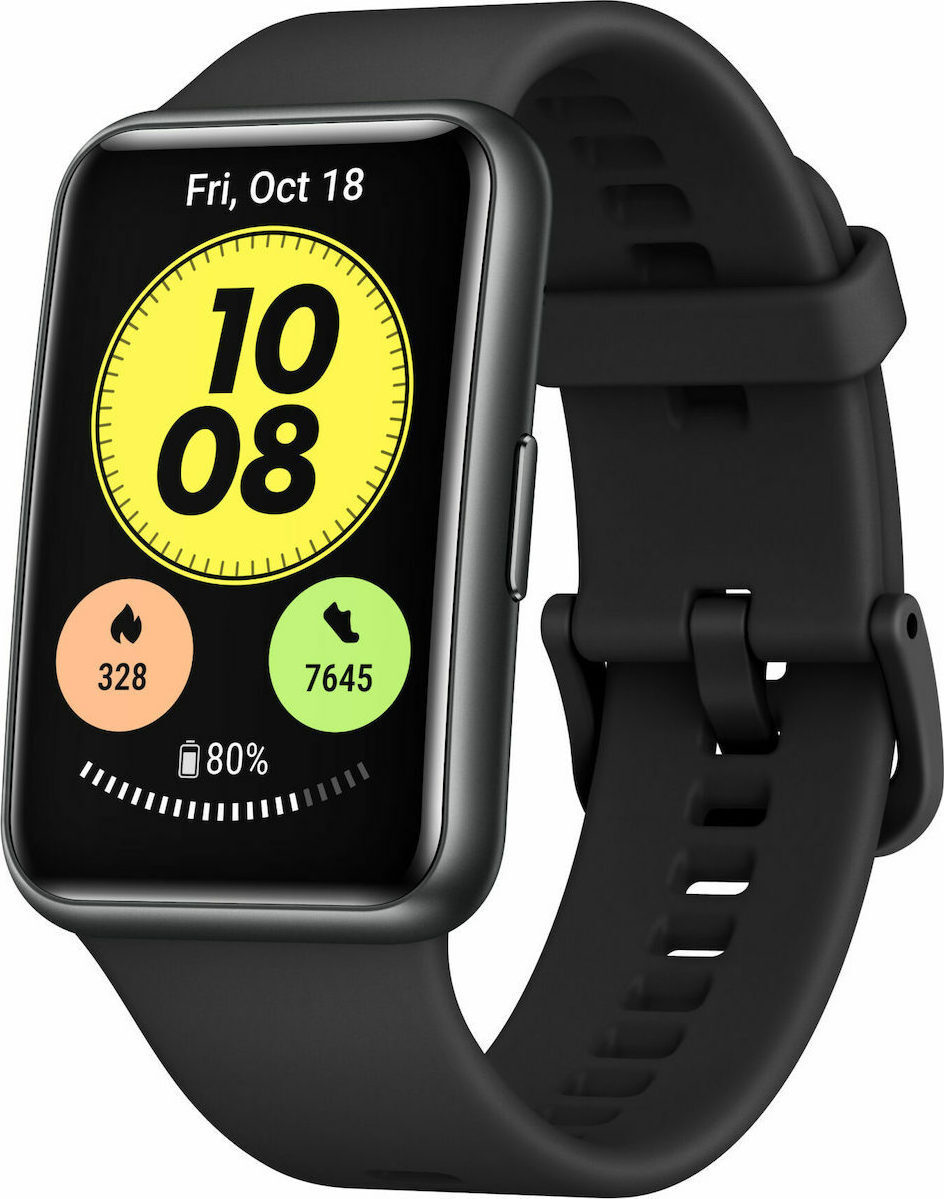 Huawei Watch Fit 46mm Waterproof with Heart Rate Monitor (Graphite Black) view 2