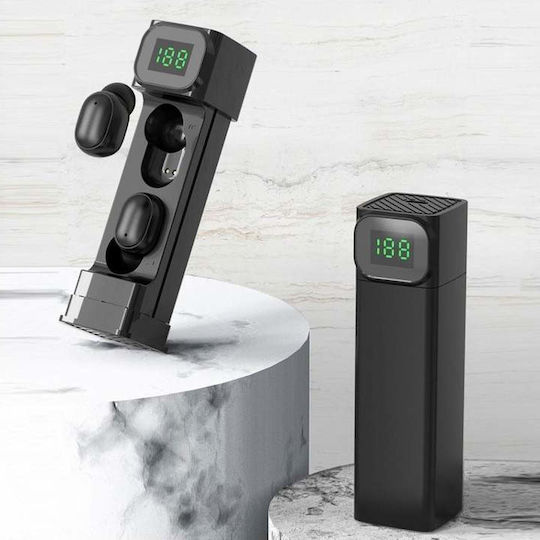 In-ear Bluetooth Handsfree Earphones with Sweat Resistance and Charging Case Black view 2