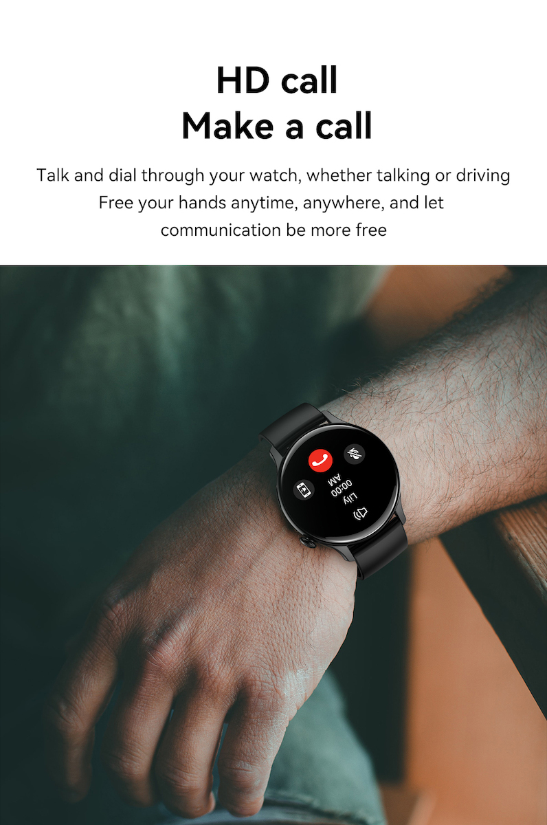 DesignoFiT Aluminium Smartwatch with Heart Rate Monitor (Black) view 4
