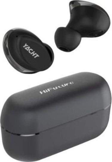 HiFuture YACHT In-ear Bluetooth Handsfree Earphones with Sweat Resistance and Charging Case Black vue 2