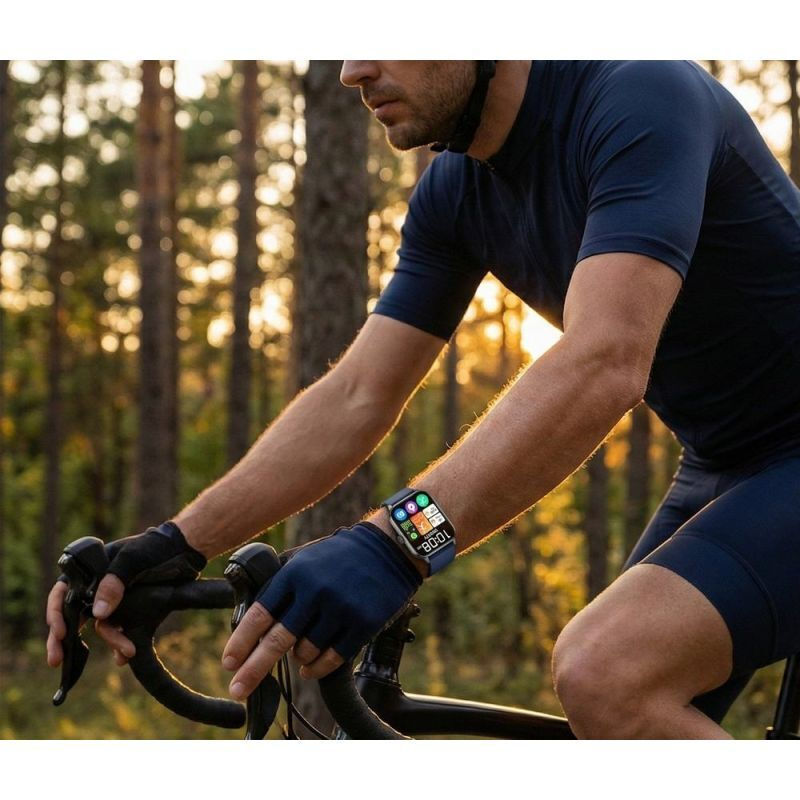 Gravity GT36-6 36mm Smartwatch with Heart Rate Monitor (Black Blue) view 5