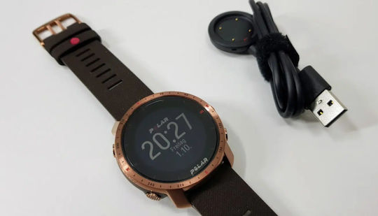 Polar Grit X Pro Waterproof Smartwatch with Heart Rate Monitor (Copper) view 7