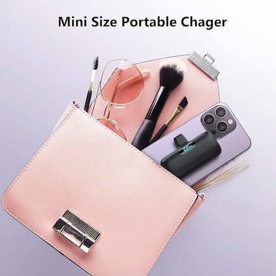 Portable K53-TYPE-C Power Bank 5000mAh 15W Power Delivery Black view 5