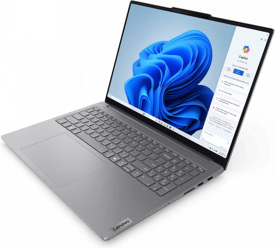 Lenovo Yoga Pro 9 16IMH9 16" 165Hz (Ultra 9-185H/32GB/1TB SSD/GeForce RTX 4060/W11 Pro) Luna Grey (US Keyboard) view 3
