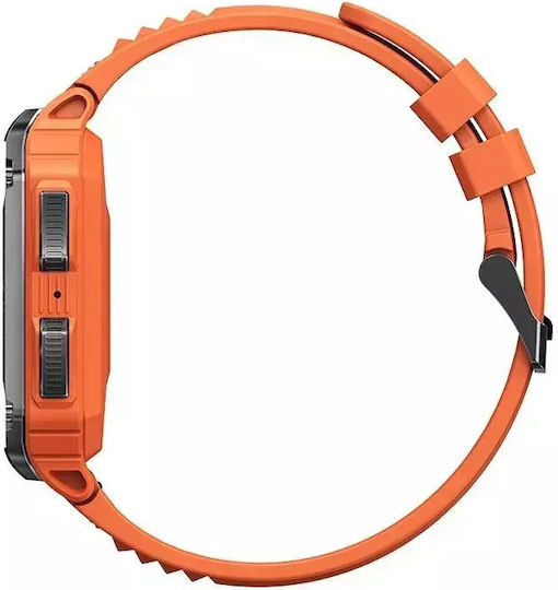 Nubi NX6 Smartwatch with Heart Rate Monitor (Orange) view 4